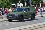 VW Amarok, der luxemburgischen Armee war als Teilnehmer bei der Militrparade zum Nationalfeiertag in der Stadt Luxemburg mit dabei. 23.06.2024