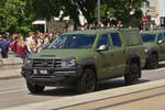 VW Amarok, der luxemburgischen Armee nahm an der Militärparade in der Stadt Luxemburg teil.