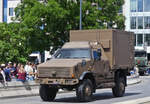 KMW Dingo, der luxemburgischen Armee, aufgenommen bei der Militärparade in der Stadt Luxemburg. 23.06.2024 

