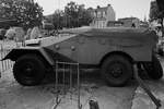 Der BTR-40 ist ein sowjetischer Transportpanzer aus den 1950er-Jahren, welcher in alle Länder des Warschauer Paktes wurde. (Waffenmuseum Kołobrzg (Kolberg), September 2024)