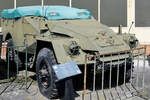 Der BTR-40 ist ein sowjetischer Transportpanzer aus den 1950er-Jahren, welcher in alle Länder des Warschauer Paktes wurde. (Waffenmuseum Kołobrzg (Kolberg), September 2024)