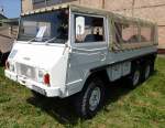 Pinzgauer 712M, Steyr-Puch-Werke in Österreich, Baujahr 1973, 4-Zyl.Motor mit 2498ccm und 90PS, Vmax.95Km/h, 6.Int.Militärfahrzeugtreffen im Schweizerischen Militärmuseum Full, Juli