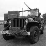 Ein Willy´s Jeep des Kriegshistorischen Museums Rogaland auf dem Flughafen Stavanger.