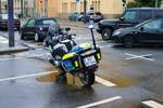 Polizei Hessen BMW Krad am 15.04.23 in Frankfurt am Main bei einer Demonstration