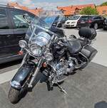 =Harley Davidson steht im Juni 2024 in Lauenburg