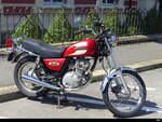 Oldtimer Motorrad Suzuki GN 125 auf einem Parkplatz in Lausanne abgestellt am 2024.07.26