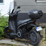 Diesen Seat MO Motorroller habe ich Anfang Juni 2024 in Flensburg entdeckt.