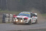 C5 Audi Quattro A2, Rainer Lohr & Rene Mahlberg, Vorwagen ADAC Rallye Köln Ahrweiler am 9.11.2024 im Staub und Nebel am Nürburgring