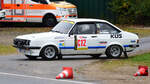 C12, Ford Escort RS 2000 MKII, Fahrer: Klenke Detlef & Jung Ann-Kathrin, Vorwagen der ADAC Rallye Köln Ahrweiler am 9.11.2024 im Staub und Nebel