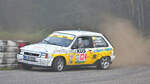 C24, Opel Corsa A GSi, Fahrer:  Berger Marc und Link Andreas, Vorauswagen, ADAC Rallye Köln Ahrweiler am 9.11.2024 im Staub und Nebel am Nürburgring