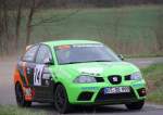 Seat Ibizia WP1 der Rally Sonnefeld (AMC Hohe Alitz) am 20.04.2013. (Sebastian Schmidt/ Sabrina Schmidt/ 74)