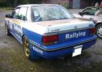 Heckansicht des Subaru Legacy Turbo 4WD  Replica Colin McRae . 10. Oldtimertreffen des AMC Duisburg am 25.08.2024 am LaPaDu Duisburg.