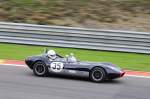 Mitzieher der Nr.35 REJO Mk IV, Bj.1959, 1098ccm, Fahrer: DE PRINS Gregory (B), Bei der Woodcote Trophy & Stirling Moss Trophy [Motor Racing Legends] SPA SIX HOURS 19.September 2015