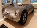 =Glöckler-Porsche, ein Vorläufer des Porsche 550 Spyder, Bj. 1952, 1098 ccm, 67 PS, ausgestellt im Museum PROTOTYP in Hamburg, 09-2024.