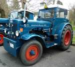 Hanomag R 455 ATK, Bj. 1962, ist Gast bei der Oldtimerausstellung der Traktor-Oldtimer-Freunde Wiershausen, April 2012 