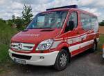 =MB Sprinter als MTW der Feuerwehr BERGISCH-GLADBACH Löschzug BENSBERG, abgestellt auf dem Parkplatzgelände der RettMobil 2022 in Fulda, 05-2022