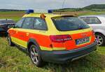 =Audi als Org.-Leiterfahrzeug vom Rettungsdienst WITTMUND steht auf dem Parkgelände der Rettmobil 2024 in Fulda