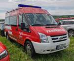 =Ford Transit der Feuerwehr TRENNFELD, gesehen im Mai 2024 auf dem Besucherparkplatz der RettMobil