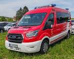 =Ford Transit als MTF der Feuerwehr MÜHLTAL - FRANKENHAUSEN steht im Mai 2024 auf dem Besucherparkplatz der RettMobil in Fulda