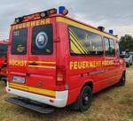 =VW LT TDI der Feuerwehr GELNHAUSEN-HÖCHST, gesehen auf dem Parkplatzgelände der RettMobil 2024 in Fulda