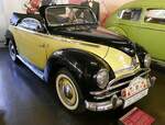 Ford Taunus Spezial Cabriolet, Baujahr 1950, 1172ccm, 34PS, Vmax.105Km/h, Karosserie von Firma Deutsch aus Berlin, es existieren nur noch 15 Stück, Auto&Uhrenwelt Schramberg, Jan.2024 