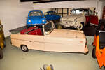 Bond Marke E, Minicar. Automuseum Collection Schwansen, Hof Schurrum, in Thumby an der Schlei (Schleswig- Holstein) am 6.9.2024