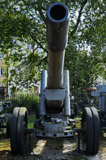 Im Bild die 152-mm-Haubitze M1937 (ML-20), welche im Außenbereich des Waffenmuseums in Kołobrzg (Kolberg) ausgestellt wird.