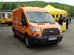 Neuer VBK Ford Transit  in Karlsruhe Betriebshof West beim Tag der Offenen Tür am 25.04.15