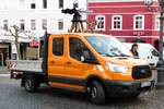 =Ford Transit steht am Rathausplatz in 36088 Hünfeld, November 2016