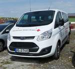 =Ford Transit des DRK KV Rhein - Neckar, abgestellt auf dem Parkplatz der RettMobil 2017 in Fulda - Mai 2017