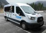 =Ford Transit vom Skiverband Chiemgau steht im Biathlonstadion in Ruhpolding, April 2019