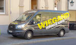 =Ford Transit der Firma WIEGAND steht im August 2019 in Fulda