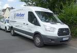 =Ford Transit von WEBER-Bürstensysteme, gesehen in Bad Camberg im Juni 2019