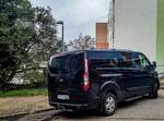 Rückansicht: Ford Tourneo Custom. Foto: 03.2021.