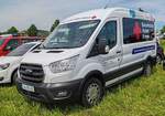 =Ford Transit vom BRK KV SCHWEINFURT, steht auf dem Parkgelände der Rettmobil 2024 in Fulda.