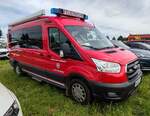 =Ford Transit als Mehrzweckfahrzeug der Feuerwehr NEUDENAU, gesehen im Mai 2024 auf dem Besucherparkplatz der RettMobil in Fulda