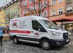 =Ford Transit der Firma RÜTEC, gesehen im Dezember 2024 in Bayreuth