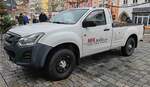 =Isuzu D-Max von MFK-Service steht im Dezember 2024 in Bayreuth