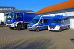 THW Groß Umstadt Fachgruppe Logistik-Versorgung mitMercedes Benz Arocs LKW (Heros Groß Umstadt 64/43), Mercedes Benz Sprinter Transporter (Heros Groß Umstadt 64/35) und Mercedes Benz