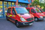 Berufsfeuerwehr Mainz Mercedes Benz Sprinter MTW (Florian Mainz 14/19) am 08.08.18 beim Tag der offenen Tür an der Wache 1