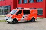 Berufsfeuerwehr Freiburg Mercedes Benz Sprinter ELW (Florian Freiburg 1/11-1) am 14.07.23 in Freiburg Hauptfeuerwache