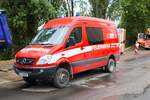 Berufsfeuerwehr Frankfurt am Main Mercedes Benz Sprinter MTW am 21.07.24 in Frankfurt am Main beim Tag der offenen Tür der Wache 40 