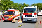 ASB Rettungsdienst Darmstadt-Dieburg Mercedes Benz Sprinter ELW und MAN TGM GW-San am 07.09.24 beim Blaulichttag in Darmstadt