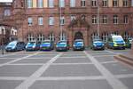 Polizei Frankfurt Mercedes Benz Vito und MAN TGE am 15.02.25 in der Innenstadt