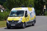Renault Master ist als Werbefahrzeug in der Caravane du Tour auf den Straen durch Luxemburg unterwegs.  03.07.0217
