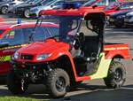 Quad der Wehr aus Heffingen, stand am Tag der Rettungsdienste in Echternach, auf dem Besucher Parkplatz.