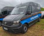 =VW Crafter II von STOLLENWERK, gesehen auf dem Parkplatzgelände der RettMobil 2024 in Fulda