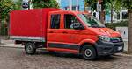 =VW Crafter II von TELL-Bau steht im Juni 2024 in Sellin