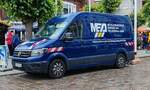 =VW Crafter II der Firma MEA steht im Juni 2024 in Sellin