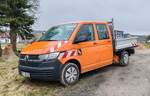 =VW T 6-Doppelkabiner mit Ladepritsche der Firma BICKARDT-Bau, 02-2024